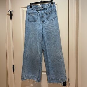 Euc Paige wide leg jeans